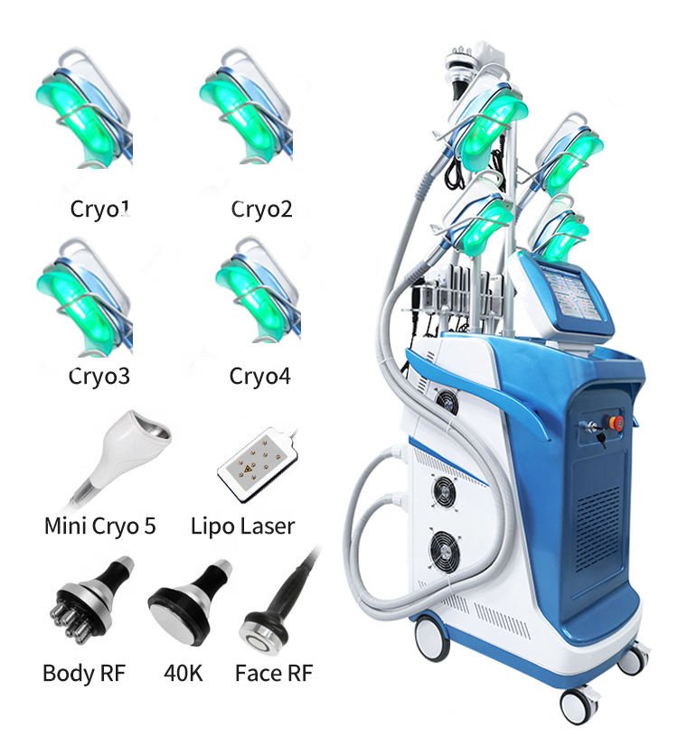 360 cryo machine with cavitation rf lipo laser