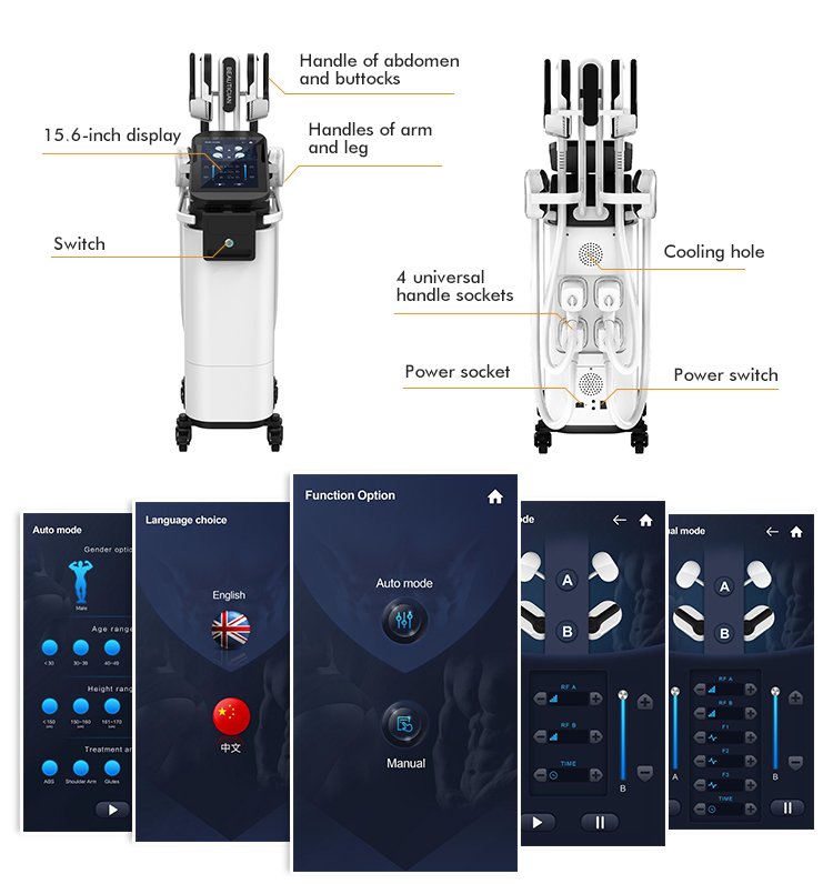 emsculpt machine structure